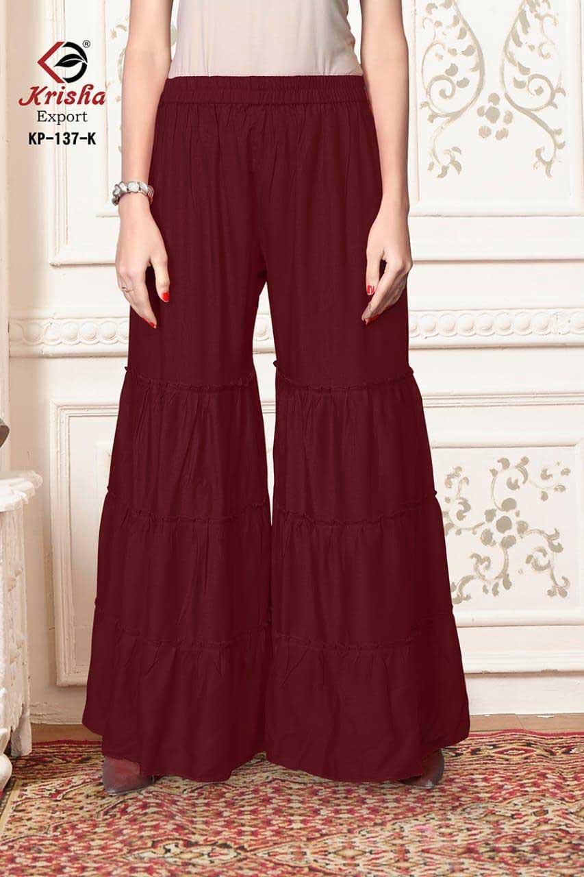 Sarara Vol-2 Krisha Export Rayon Sharara Manufacturer Sarara Vol-2 Krisha Export Rayon Sharara Manufacturer